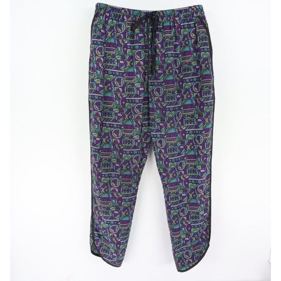 Marc Bouwer Unlimited Casual Pants Womens XL‎ Multicolor Geometric Elastic Waist - Picture 1 of 7